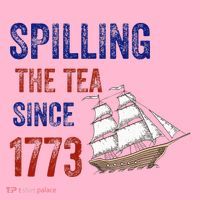 Spilling The Tea Since 1773 Kids Long Sleeve Shirt thumb 2