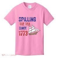Spilling The Tea Since 1773 Kids T-Shirt thumb 0