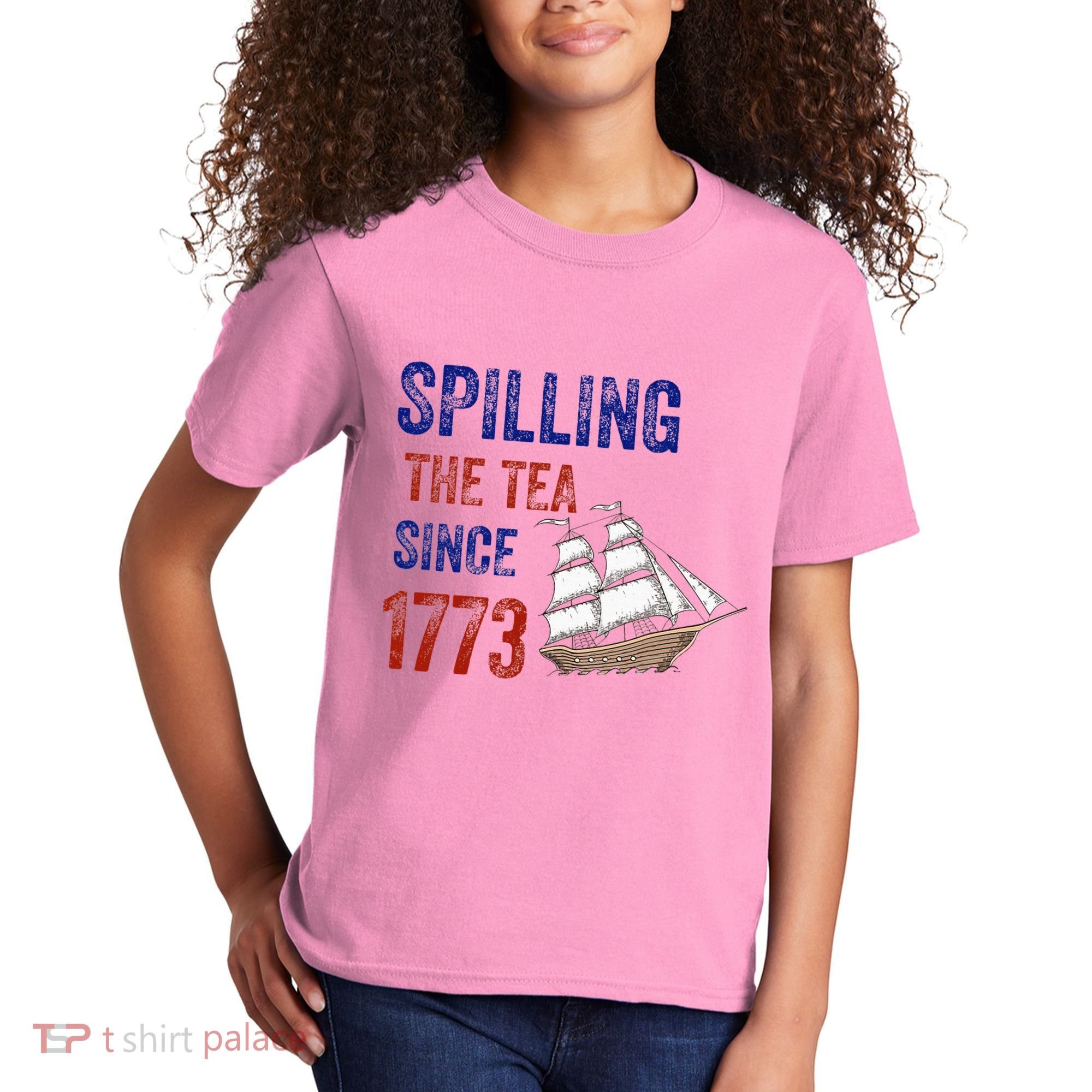 Spilling The Tea Since 1773 Kids T-Shirt