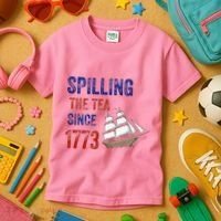 Spilling The Tea Since 1773 Kids T-Shirt thumb 3