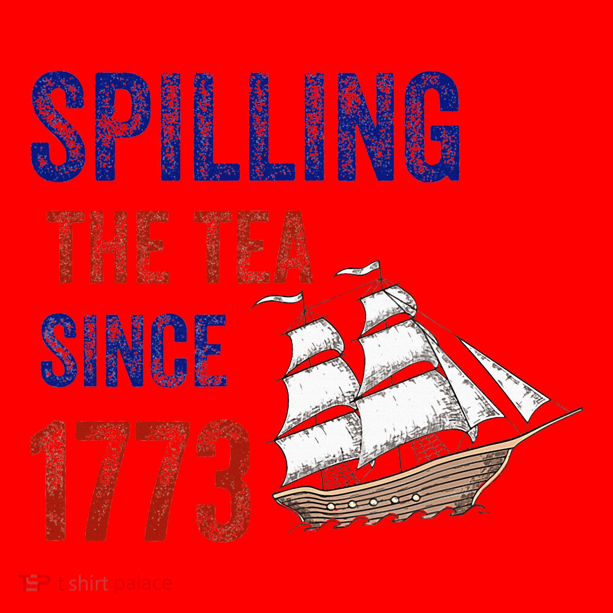 Spilling The Tea Since 1773 Santa Hat
