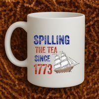 Spilling The Tea Since 1773 Coffee Mug thumb 2