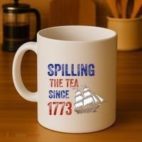 Spilling The Tea Since 1773 Coffee Mug thumb 4