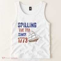 Spilling The Tea Since 1773 Tank Top thumb 2