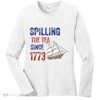 Spilling The Tea Since 1773 Women's Long Sleeve Shirt thumb 0