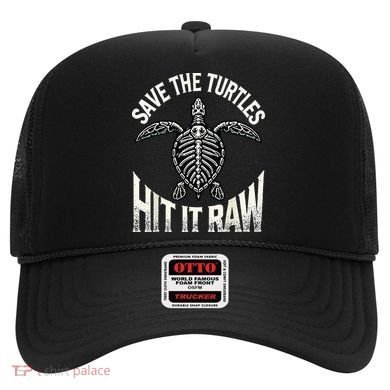 Save The Turtles Hit It Raw Hat