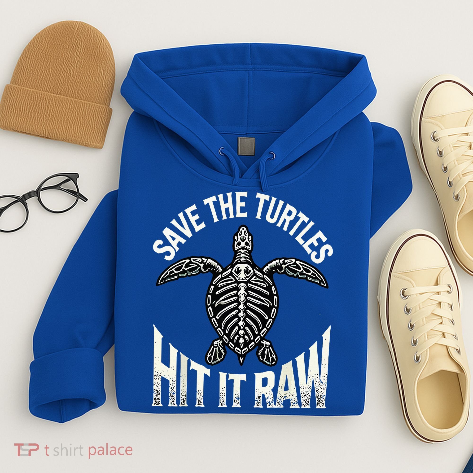 Save The Turtles Hit It Raw Hoodie