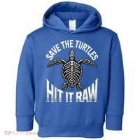 Save The Turtles Hit It Raw Toddler Hoodie thumb 0