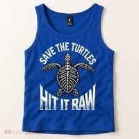 Save The Turtles Hit It Raw Tank Top thumb 2