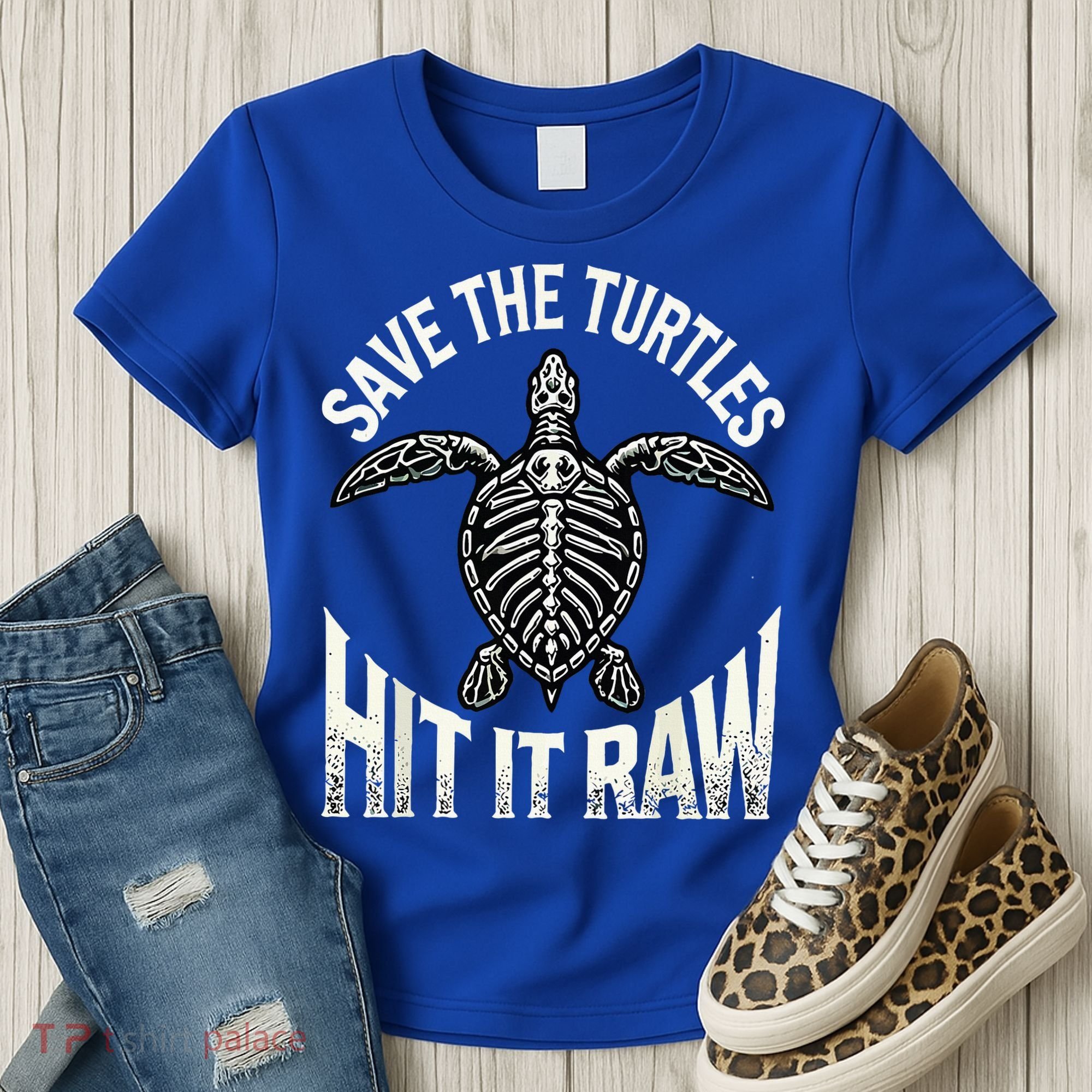Save The Turtles Hit It Raw Women's T-Shirt