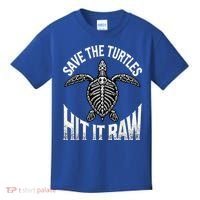 Save The Turtles Hit It Raw Kids T-Shirt thumb 0