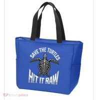 Save The Turtles Hit It Raw Tote Bag thumb 3