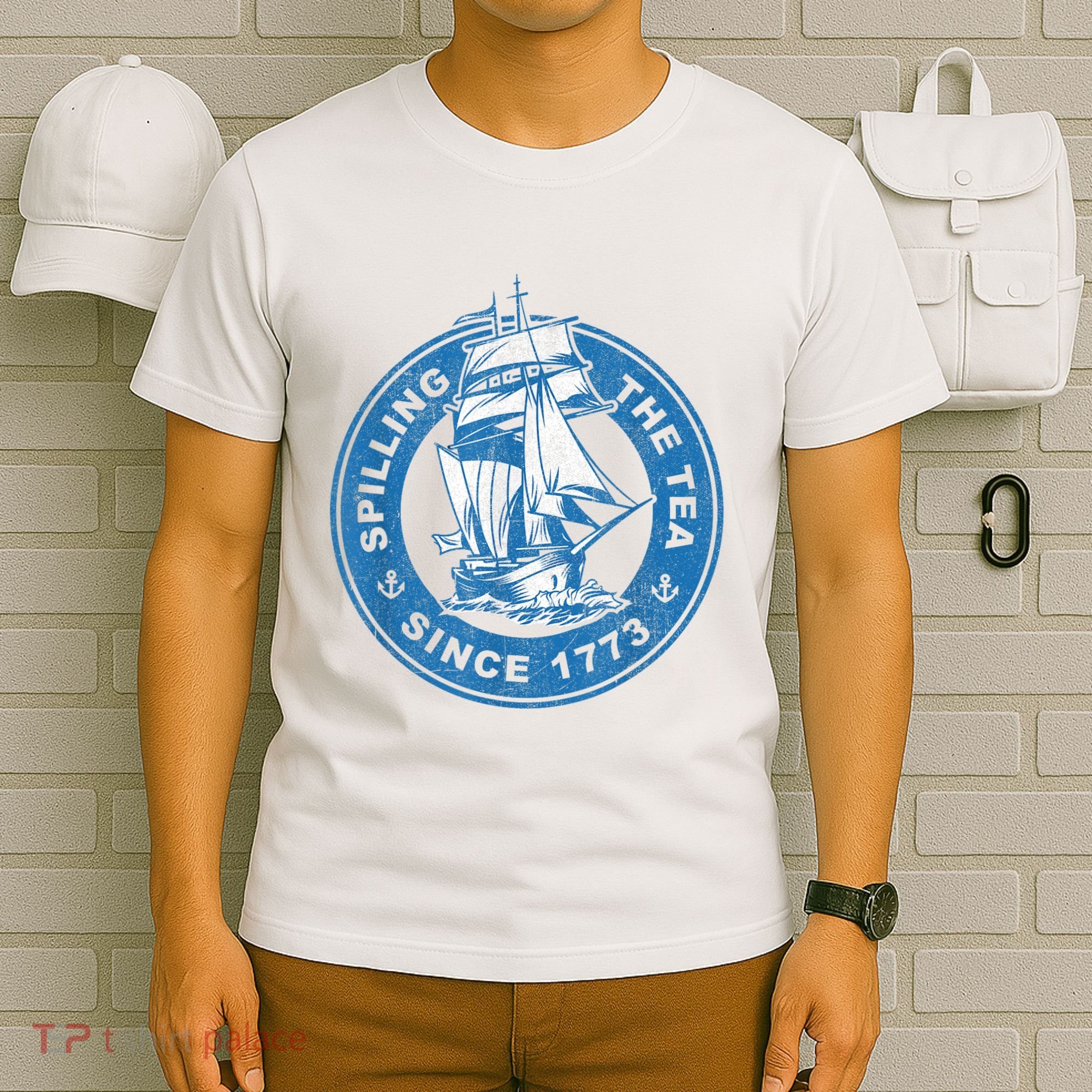 Spilling The Tea Since 1773 Funny US History Teacher Boston T-Shirt
