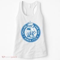 Spilling The Tea Since 1773 Funny US History Teacher Boston Women's Tank Top thumb 0