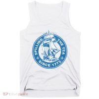 Spilling The Tea Since 1773 Funny US History Teacher Boston Tank Top thumb 0