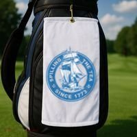 Spilling The Tea Since 1773 Funny US History Teacher Boston Golf Towel thumb 2