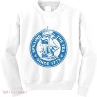 Spilling The Tea Since 1773 Funny US History Teacher Boston Kids Sweatshirt thumb 0