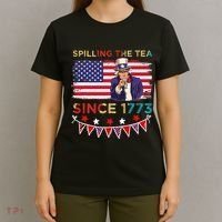 Spilling the Tea Since 1773 American Patriotic 4th of July T-Shirt thumb 4