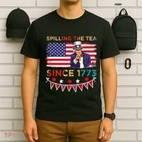 Spilling the Tea Since 1773 American Patriotic 4th of July T-Shirt thumb 6
