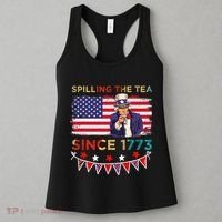 Spilling the Tea Since 1773 American Patriotic 4th of July Women's Tank Top thumb 3