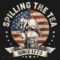 Spilling The Tea Since 1773 Patriotic 4th Of July Women's Tank Top thumb 5