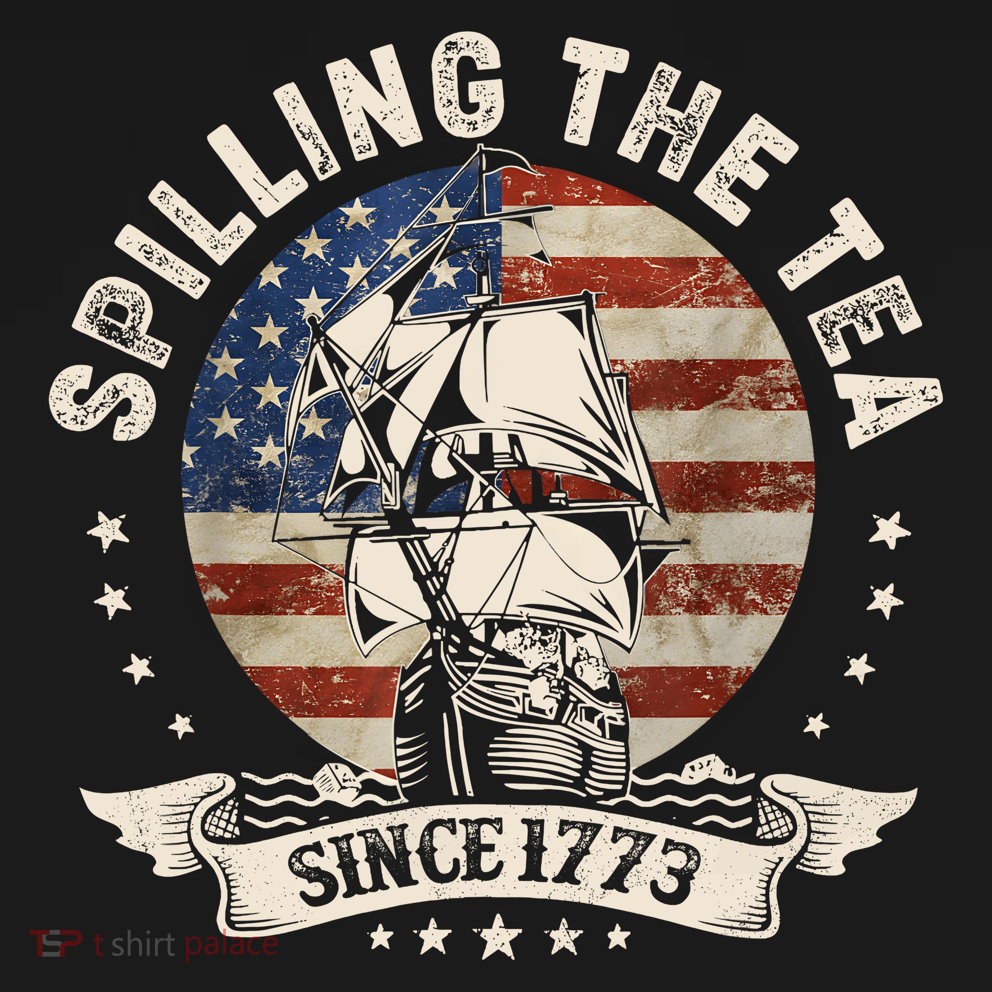 Spilling The Tea Since 1773 Patriotic 4th Of July Women's Tank Top