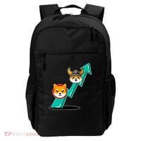 Shiba To The Moon Chart Backpack thumb 0
