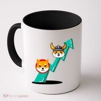 Shiba To The Moon Chart Coffee Mug thumb 0