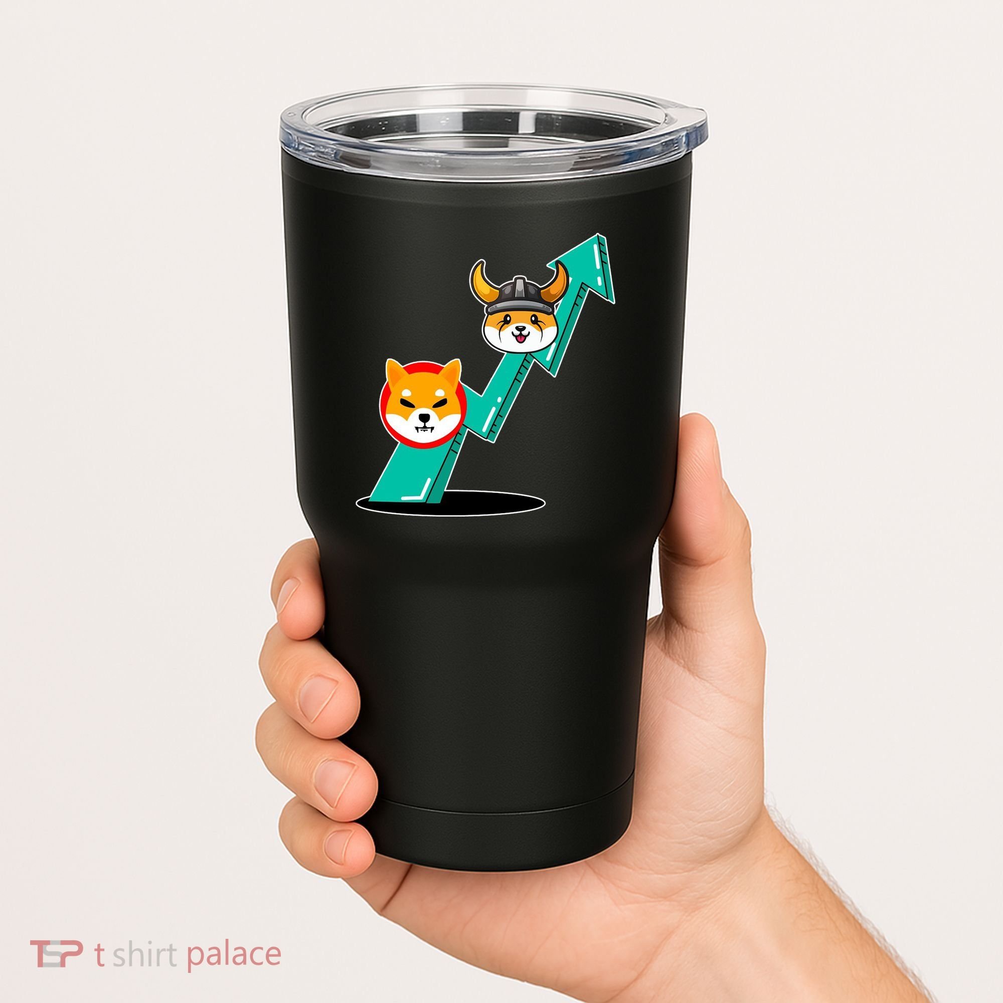 Shiba To The Moon Chart Tumbler