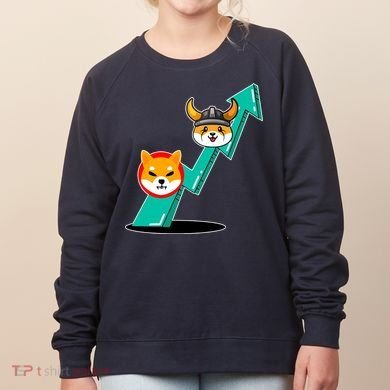 Shiba To The Moon Chart Women's Sweatshirt
