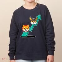 Shiba To The Moon Chart Women's Sweatshirt thumb 0