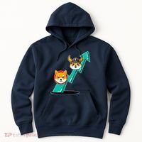 Shiba To The Moon Chart Hoodie thumb 0