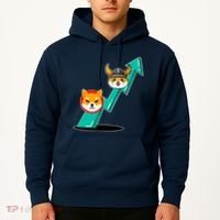 Shiba To The Moon Chart Hoodie thumb 2