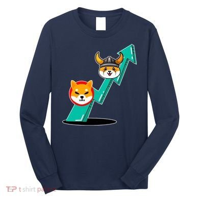 Shiba To The Moon Chart Long Sleeve Shirt