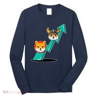 Shiba To The Moon Chart Long Sleeve Shirt thumb 0