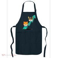 Shiba To The Moon Chart Apron thumb 0