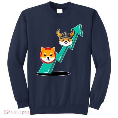Shiba To The Moon Chart Sweatshirt