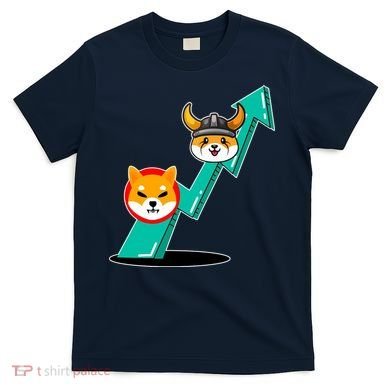 Shiba To The Moon Chart T-Shirt