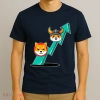 Shiba To The Moon Chart T-Shirt thumb 3