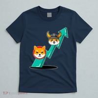 Shiba To The Moon Chart T-Shirt thumb 5