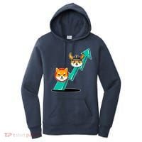 Shiba To The Moon Chart Women's Hoodie thumb 0
