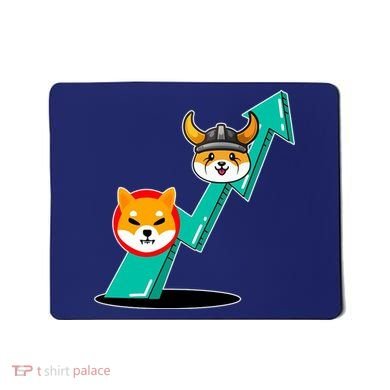 Shiba To The Moon Chart Mousepad