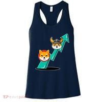Shiba To The Moon Chart Women's Tank Top thumb 0