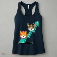 Shiba To The Moon Chart Women's Tank Top thumb 3