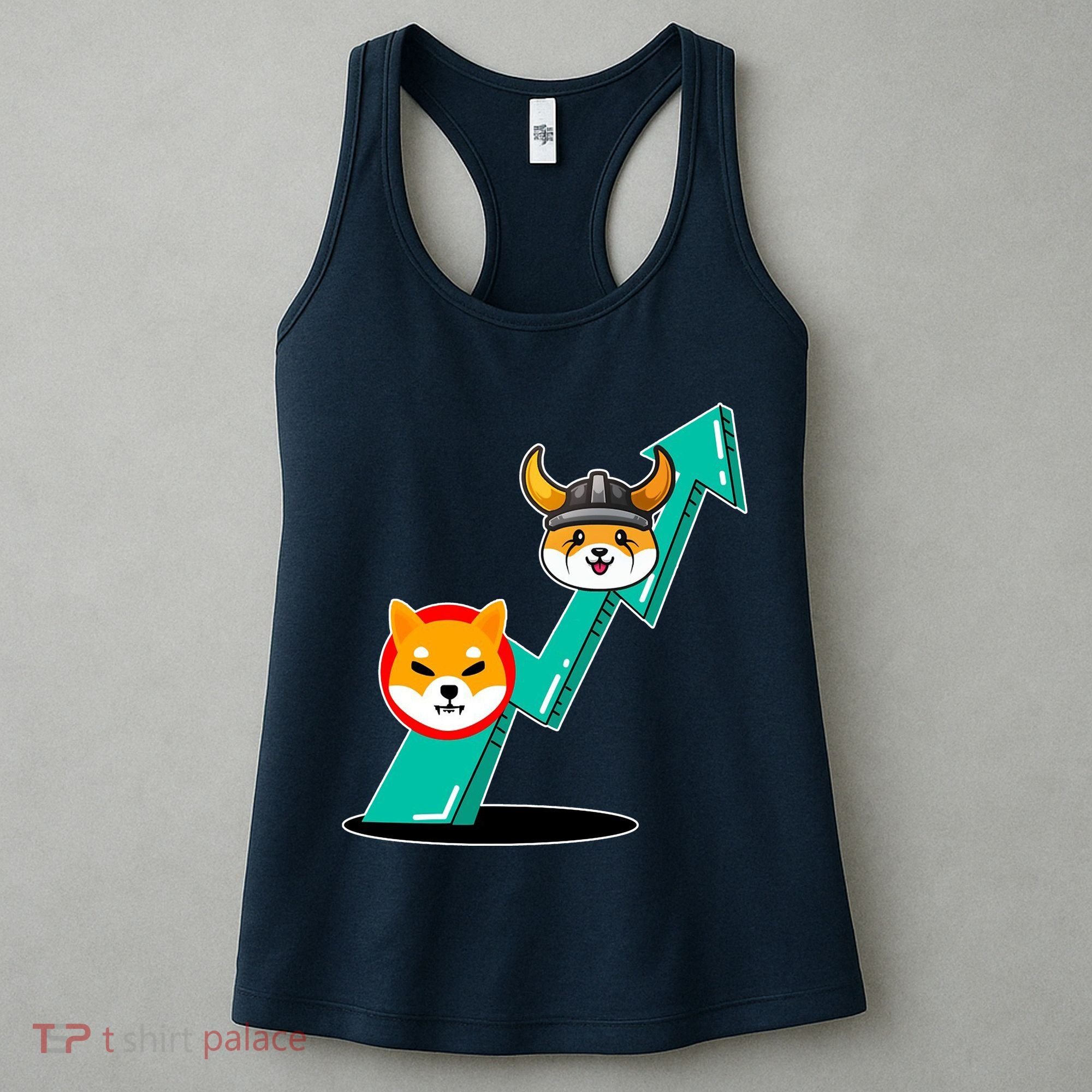 Shiba To The Moon Chart Women's Tank Top