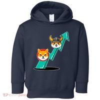Shiba To The Moon Chart Toddler Hoodie thumb 0
