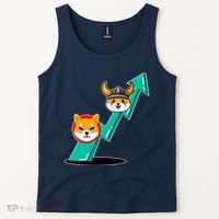 Shiba To The Moon Chart Tank Top thumb 2