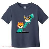 Shiba To The Moon Chart Toddler T-Shirt thumb 0