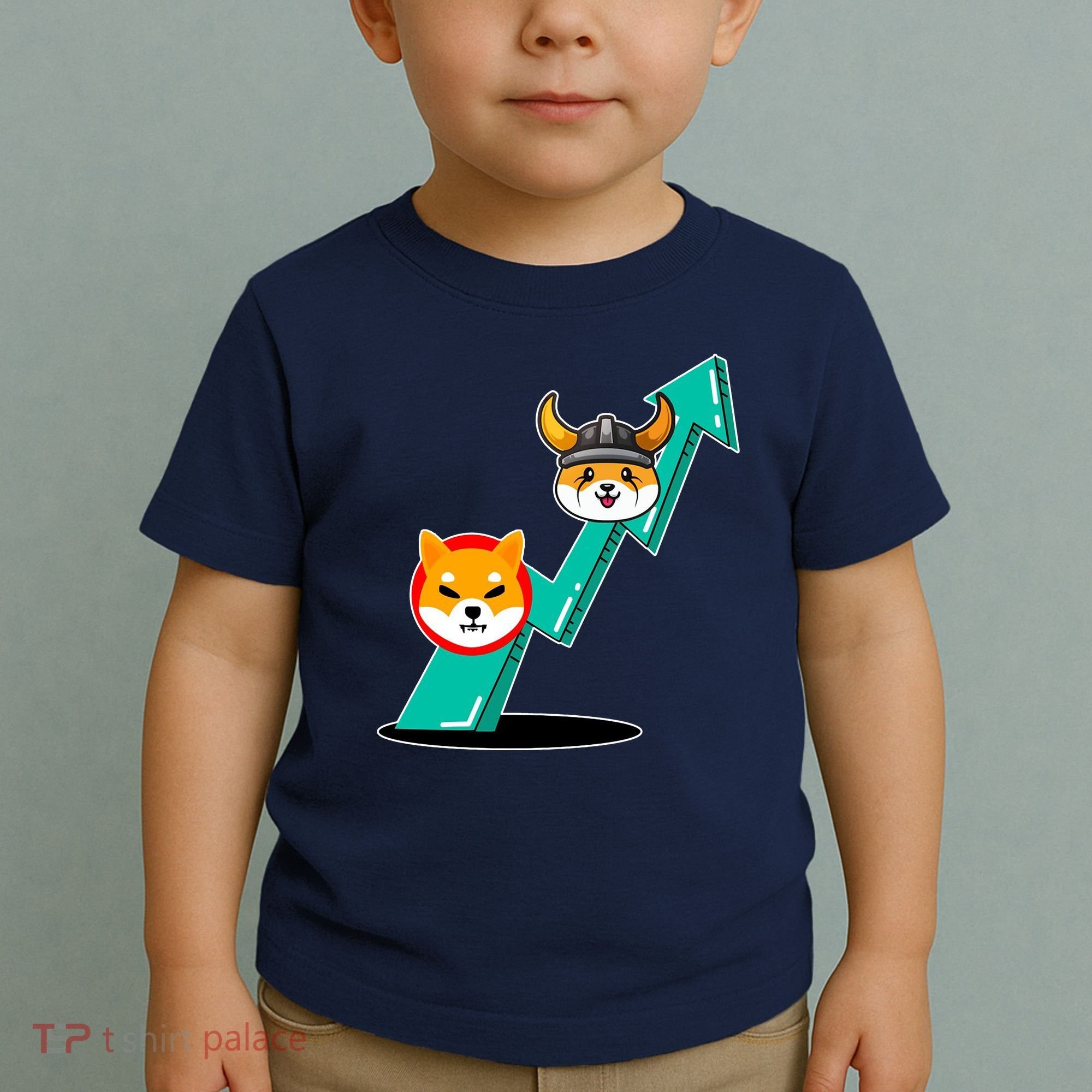 Shiba To The Moon Chart Toddler T-Shirt