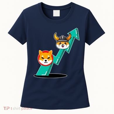 Shiba To The Moon Chart Women's T-Shirt